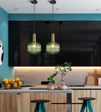 Nordic Fluted Glass Pendant Light for Kitchen Islands and Dining