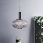 Nordic Fluted Glass Pendant Light for Kitchen Islands and Dining