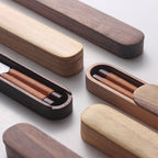 Nova Wood Chopsticks With Colored Thread Accent, Walnut Wenge Ash Styles