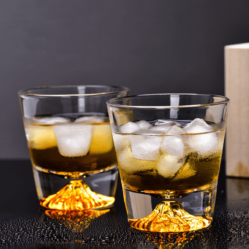 Sada whisky sklenic Edo Kiriko, ručně broušené japonské křišťálové řemeslo