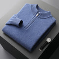 NovaWeave Half Zip Sweater For Men, 100% Australian Wool