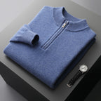 NovaWeave Half Zip Sweater For Men, 100% Australian Wool