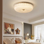 Nyra Ripple Glass Ceiling Light, Warm or Cool Glow, 4 Sizes