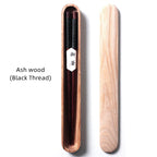 Nova Wood Chopsticks With Colored Thread Accent, Walnut Wenge Ash Styles