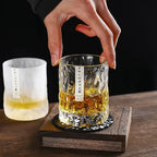 Sklenice na whisky Edo Kiriko, vzory Glacier a Frost Cut, 6 stylů