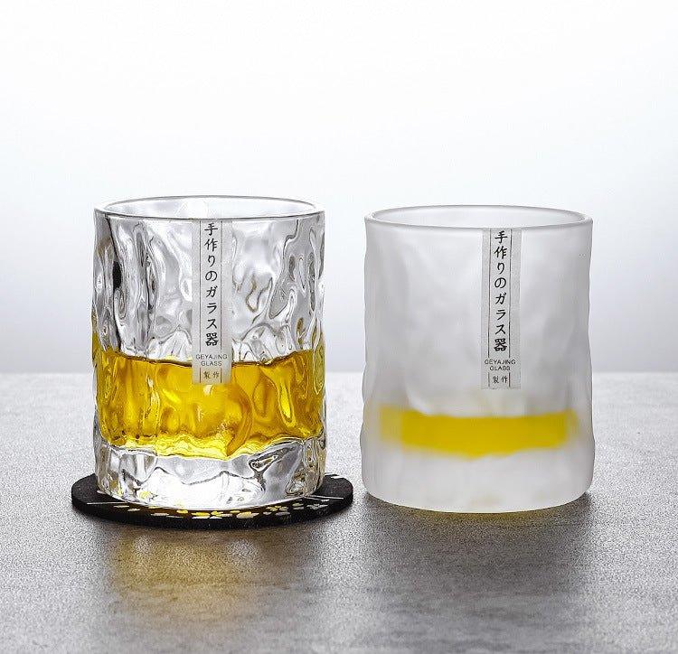 Sklenice na whisky Edo Kiriko, vzory Glacier a Frost Cut, 6 stylů