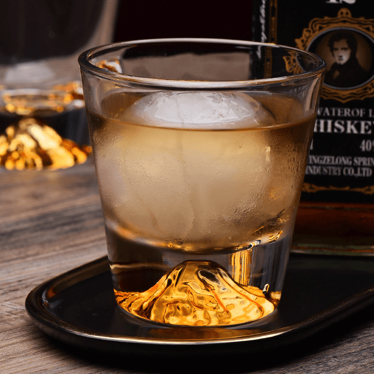 Sada whisky sklenic Edo Kiriko, ručně broušené japonské křišťálové řemeslo