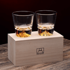 Sada whisky sklenic Edo Kiriko, ručně broušené japonské křišťálové řemeslo