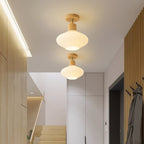 Arisha minimalistisk indbygningsloftlampe træ/valnød gang | Fioriscas
