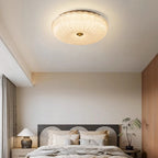 Nyra Ripple Glass Ceiling Light, Warm or Cool Glow, 4 Sizes