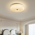 Nyra Ripple Glass Ceiling Light, Warm or Cool Glow, 4 Sizes