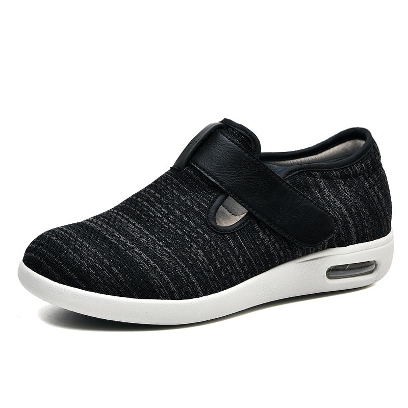 Breite Mesh-Wanderschuhe mit verstellbaren Riemen und zusätzlicher Tiefe