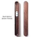 Nova Wood Chopsticks With Colored Thread Accent, Walnut Wenge Ash Styles