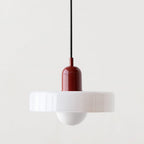 Závěsné svítidlo Aurelo ve stylu Bauhaus s barevným skleněným stínidlem