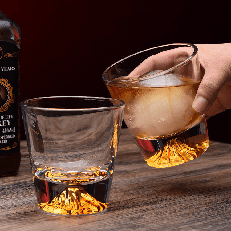 Sada whisky sklenic Edo Kiriko, ručně broušené japonské křišťálové řemeslo