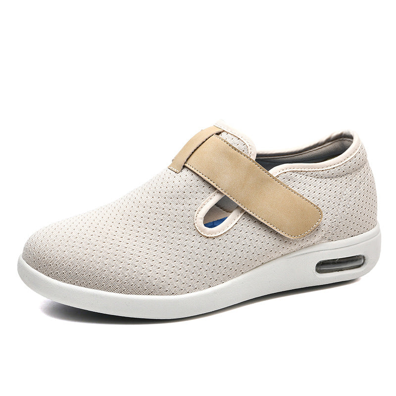 Breite Mesh-Wanderschuhe mit verstellbaren Riemen und zusätzlicher Tiefe