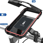 NovaTrail-fietstelefoonhouder met waterdichte hoes en draadloze powerbank van 15 W