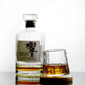 Kiyomi Hand-Etched Crystal Whisky Glass in Wooden Gift Box