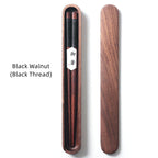 Nova Wood Chopsticks With Colored Thread Accent, Walnut Wenge Ash Styles