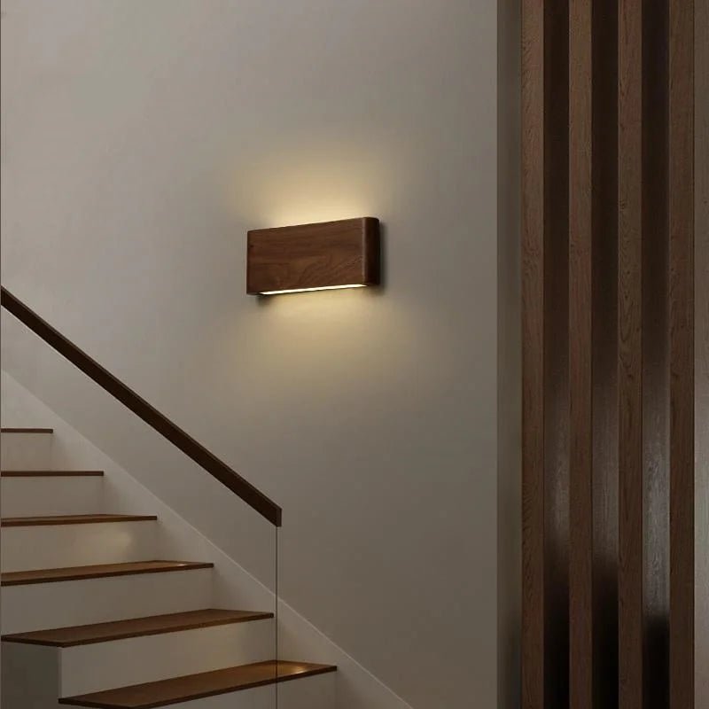Applique murale moderne en bois avec 3 modes de couleur - Fioriscas