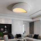 Wabi-Sabi Style Ceiling Light, Textured Resin Shade, Dimmable E27