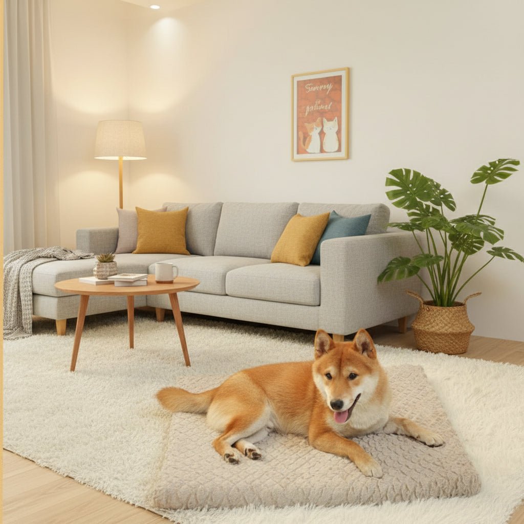 Waterproof Orthopedic Dog Bed with Soft Removable Faux Fur - Fioriscas