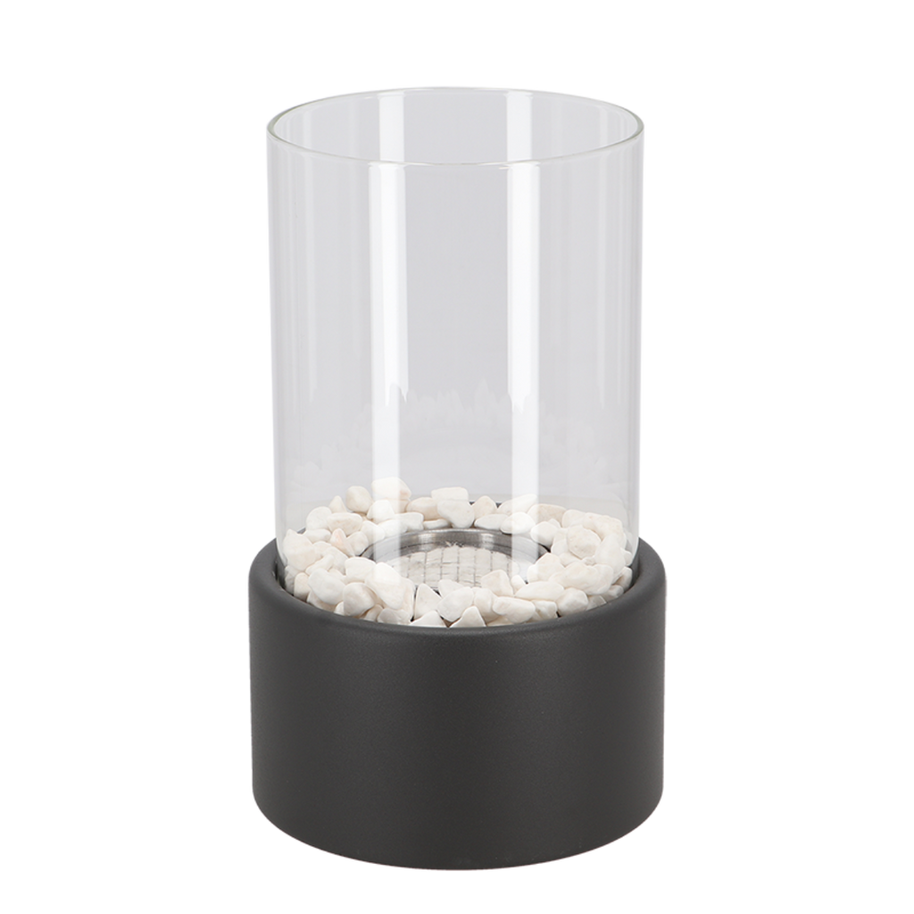 Klassisk glasolie lampe med åben flammedesign, Lumora