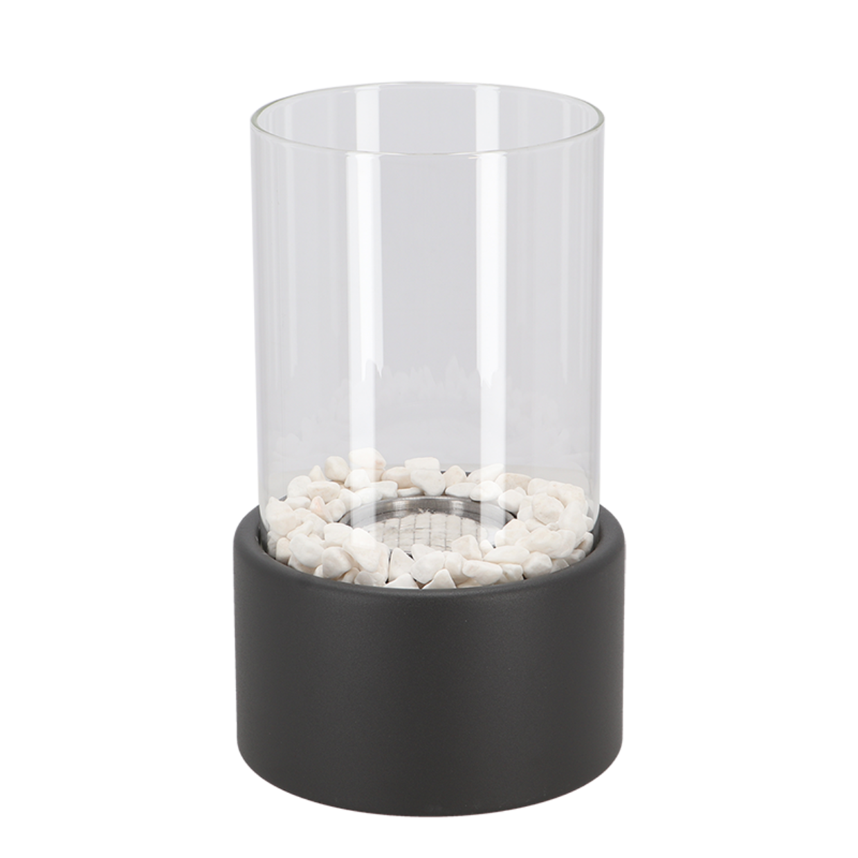 Klassisk glasolie lampe med åben flammedesign, Lumora