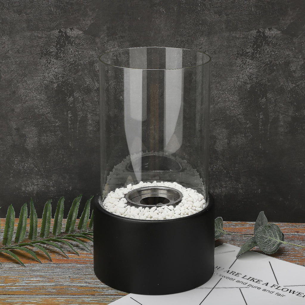 Klassisk glasolie lampe med åben flammedesign, Lumora