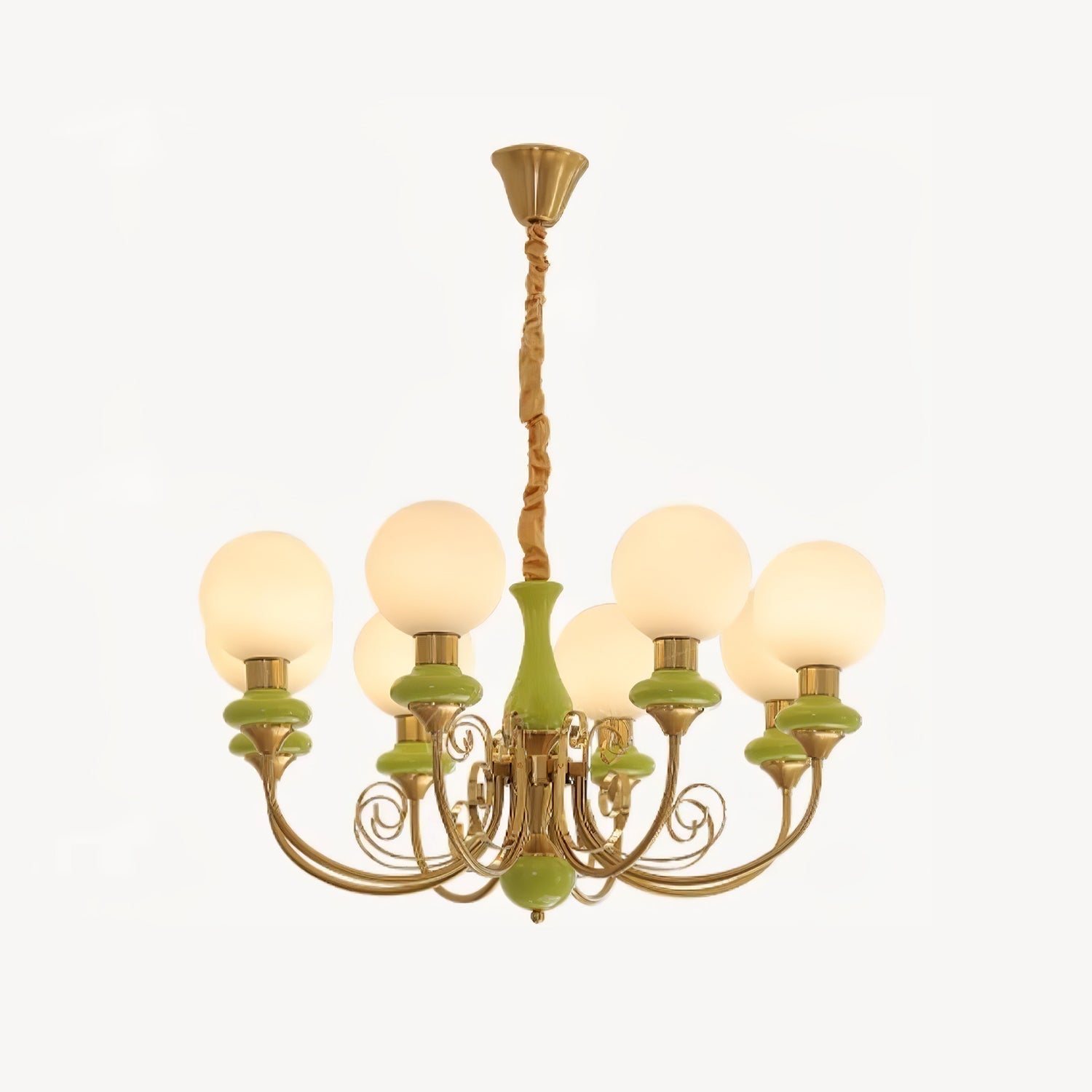 Evanthe lysekrone glas | Fioriscas