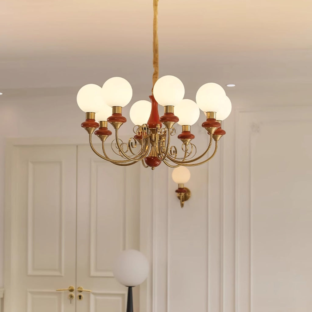 Evanthe lysekrone glas | Fioriscas
