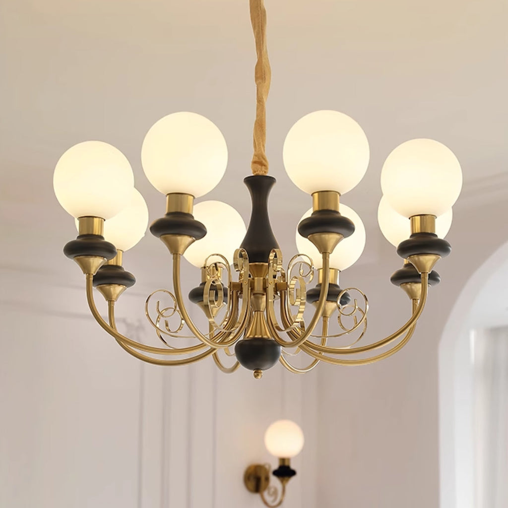 Evanthe lysekrone glas | Fioriscas