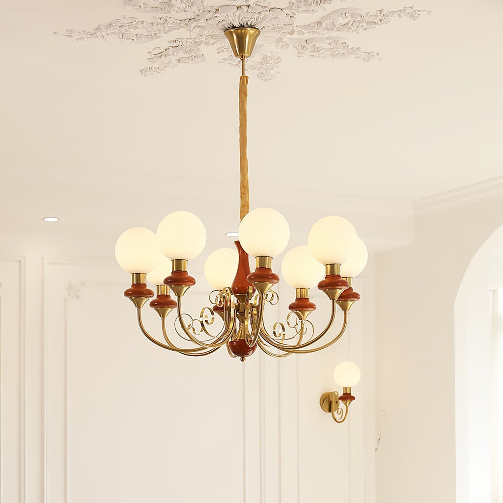 Evanthe lysekrone glas | Fioriscas