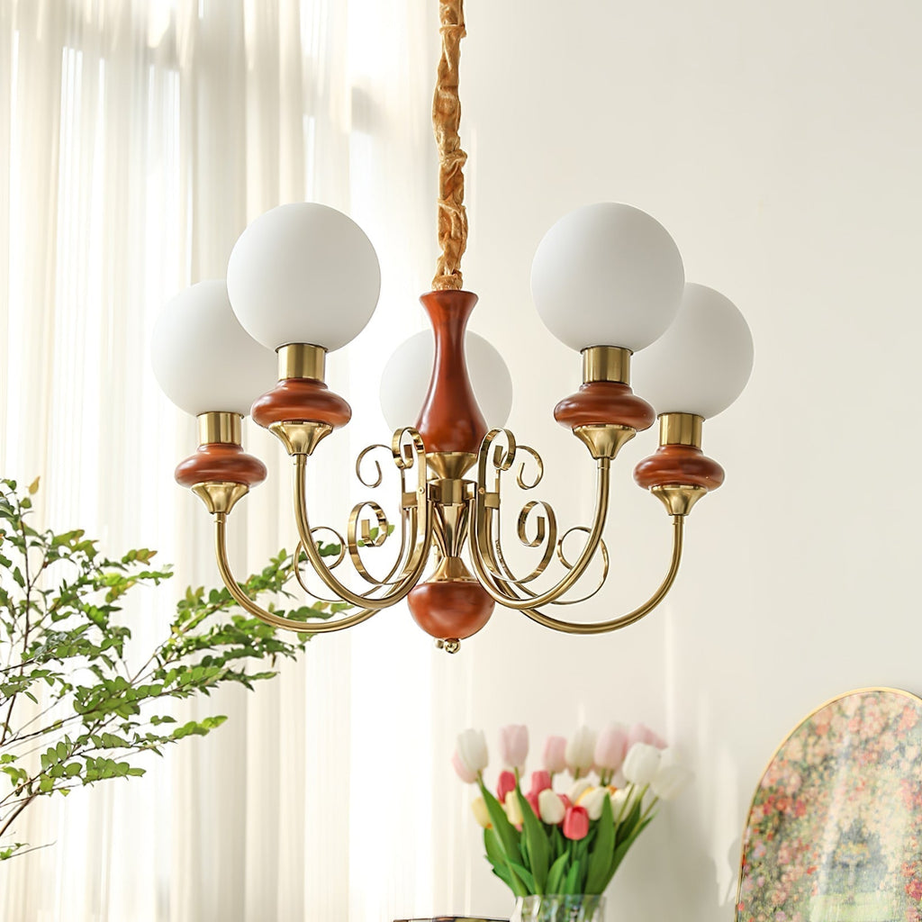 Evanthe lysekrone glas | Fioriscas
