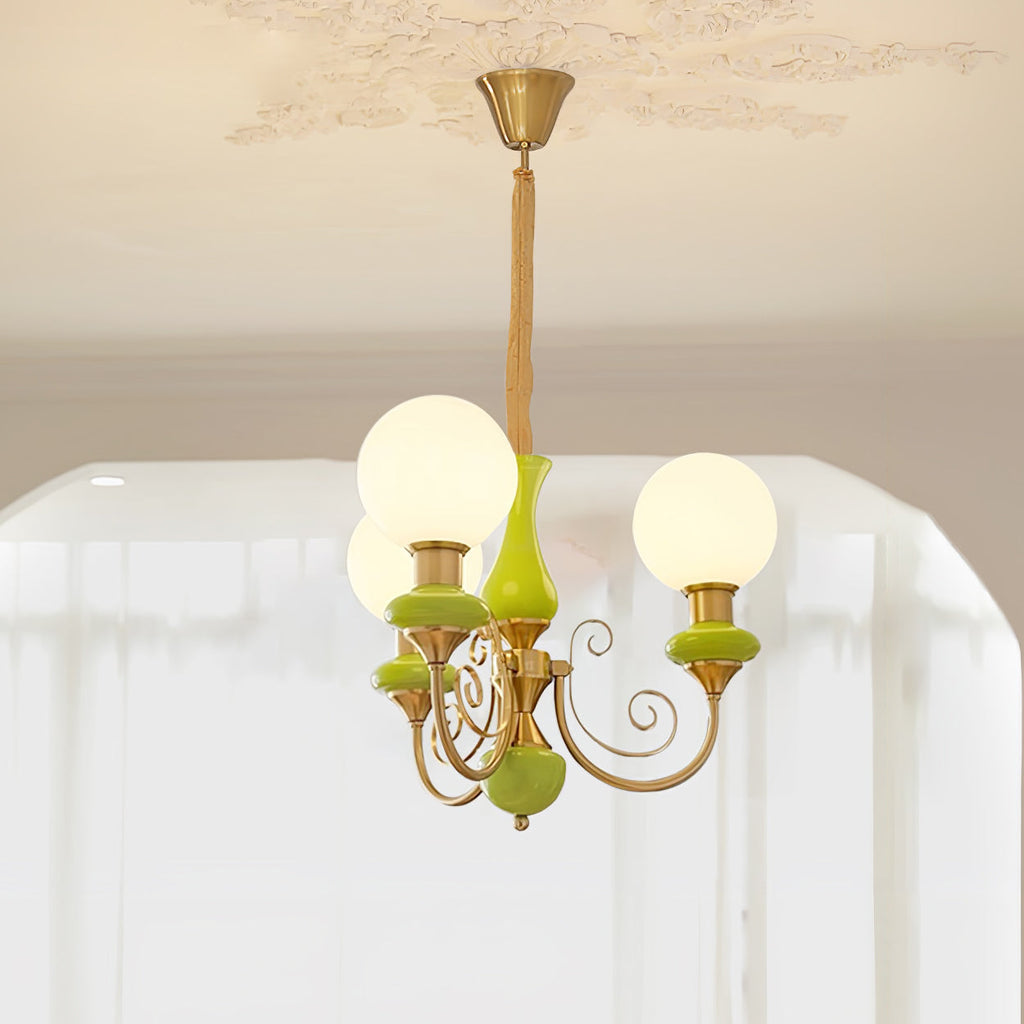 Evanthe lysekrone glas | Fioriscas