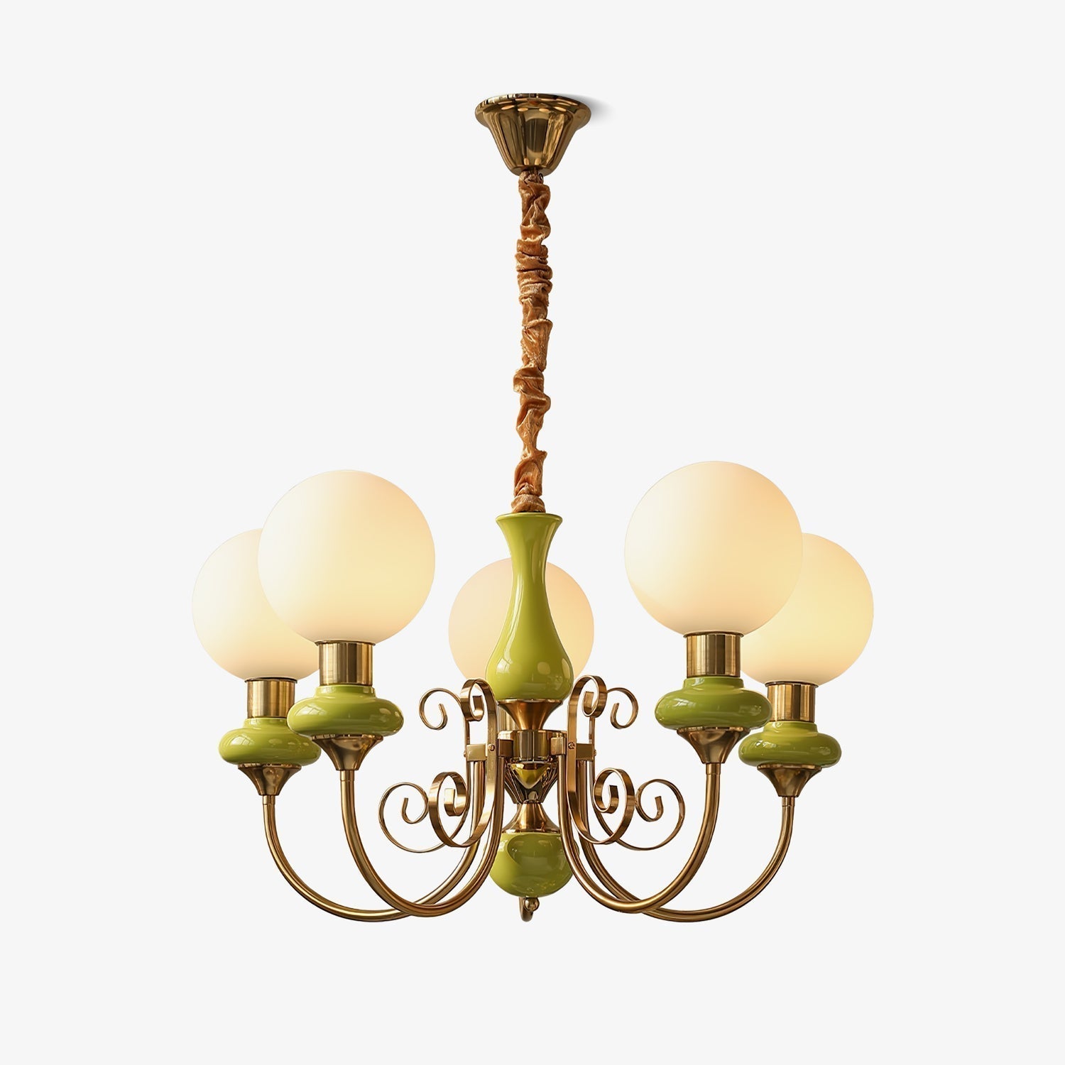Evanthe lysekrone glas | Fioriscas