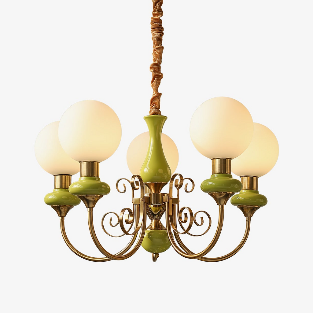 Evanthe lysekrone glas | Fioriscas