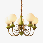 Evanthe lysekrone glas | Fioriscas