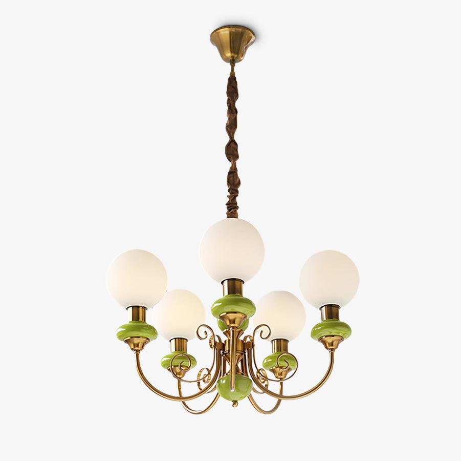 Evanthe lysekrone glas | Fioriscas