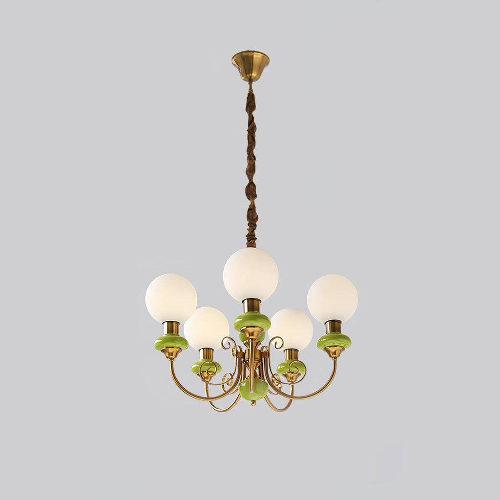 Evanthe lysekrone glas | Fioriscas