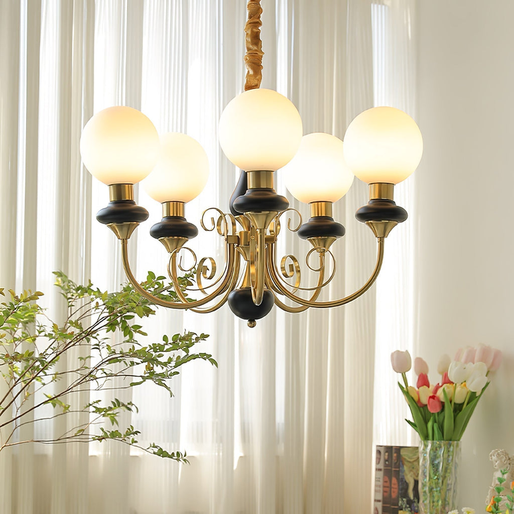 Evanthe lysekrone glas | Fioriscas