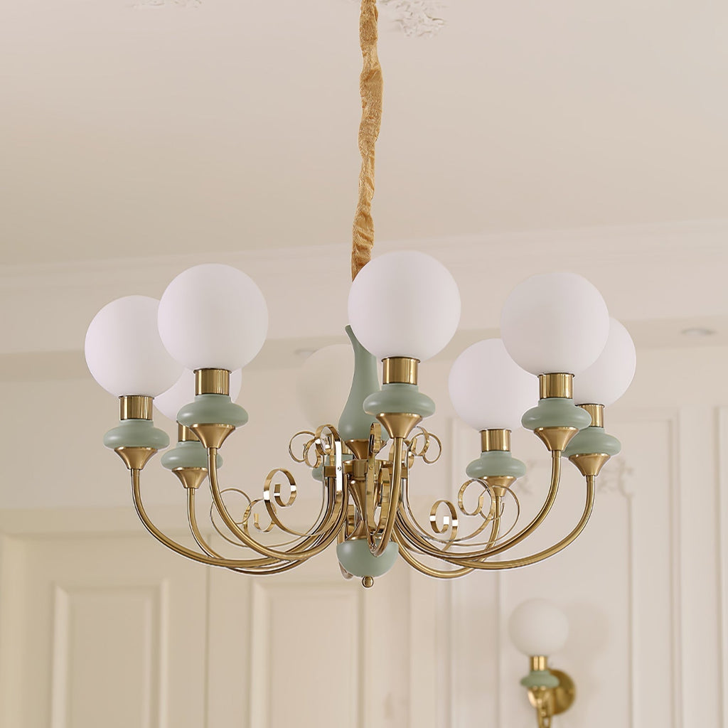 Evanthe lysekrone glas | Fioriscas