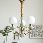 Evanthe lysekrone glas | Fioriscas