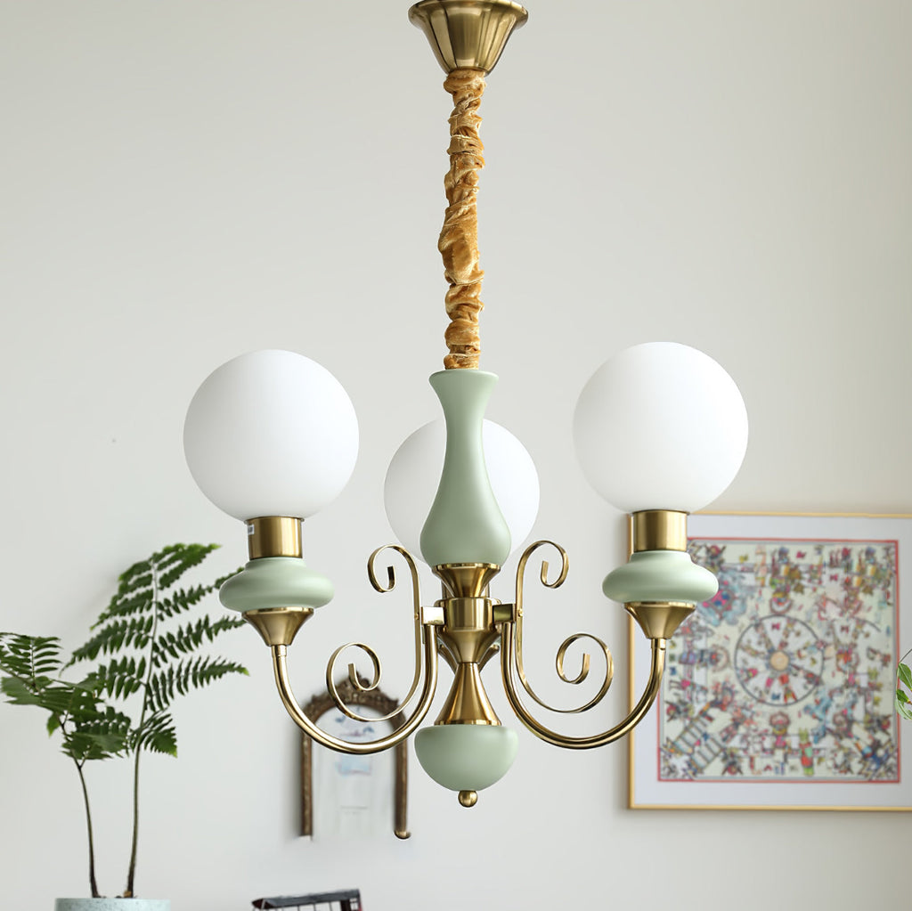 Evanthe lysekrone glas | Fioriscas