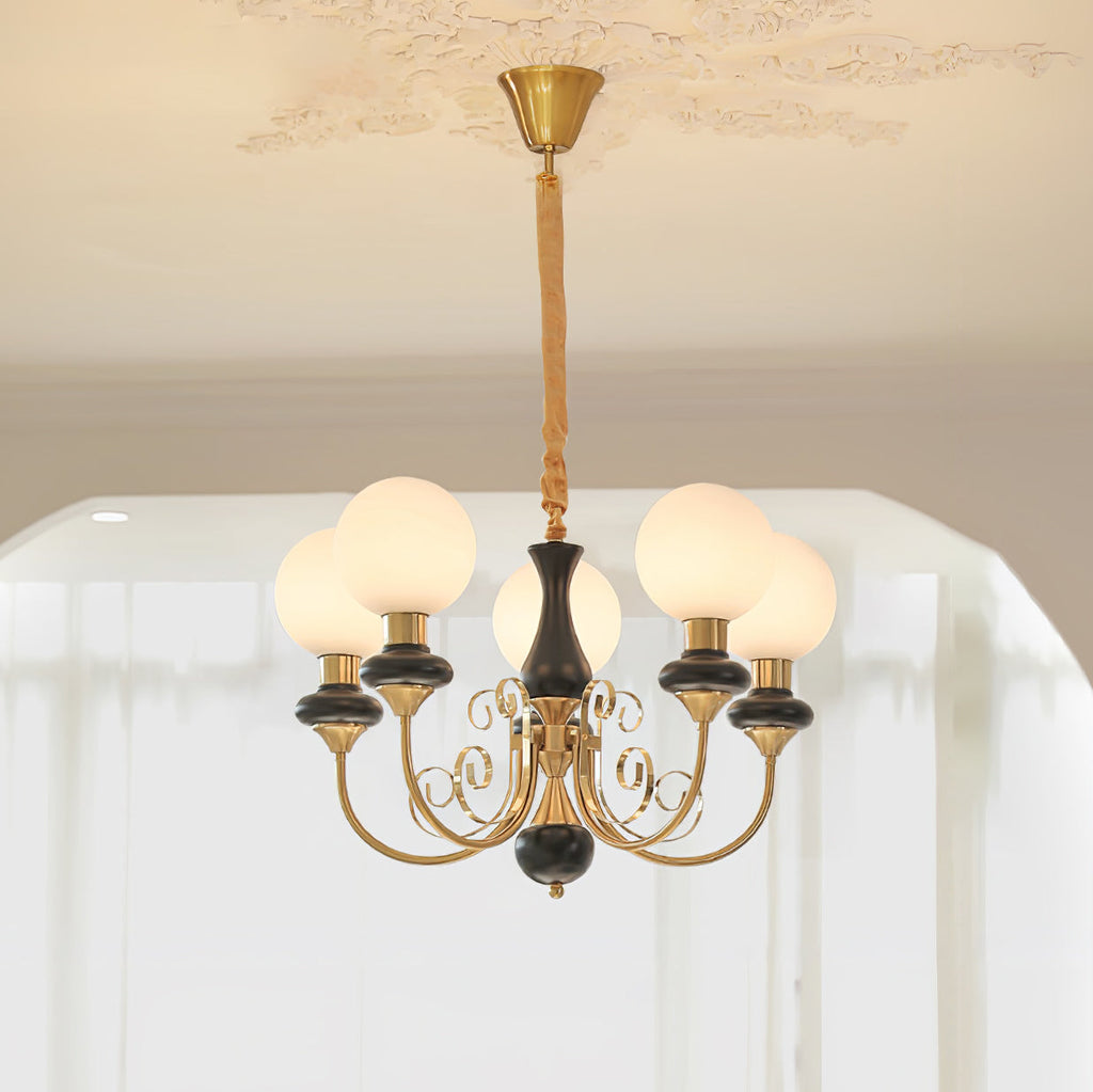 Evanthe lysekrone glas | Fioriscas