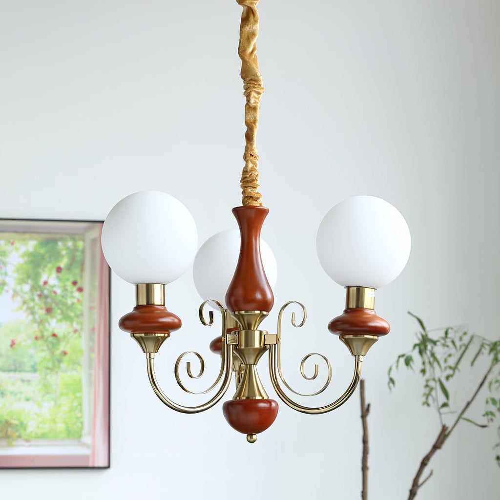 Evanthe lysekrone glas | Fioriscas