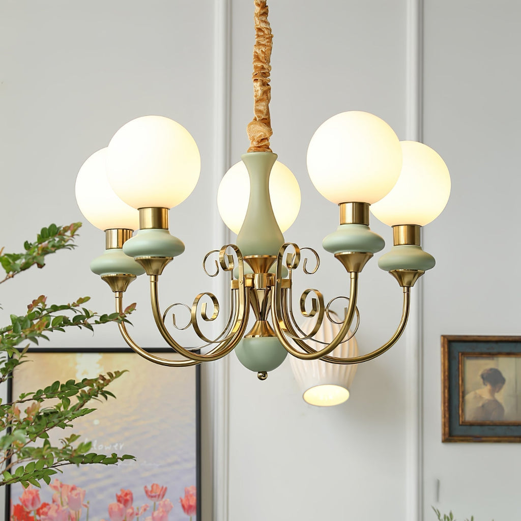 Evanthe lysekrone glas | Fioriscas