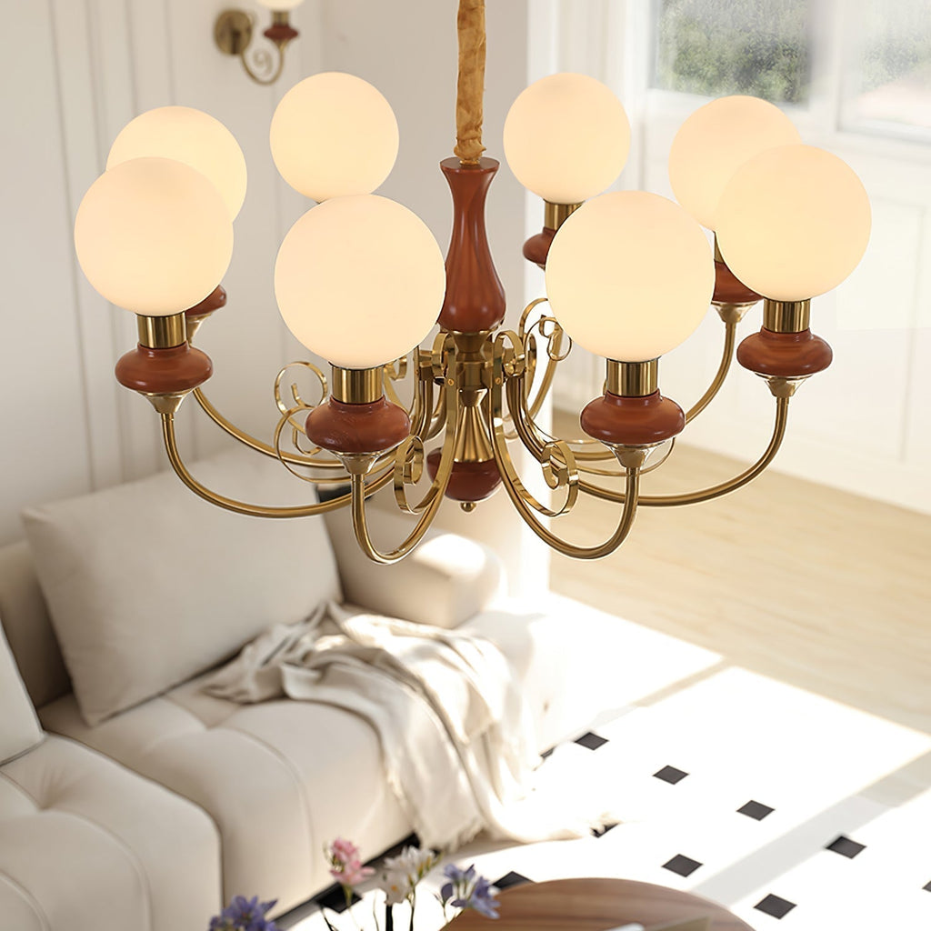 Evanthe lysekrone glas | Fioriscas