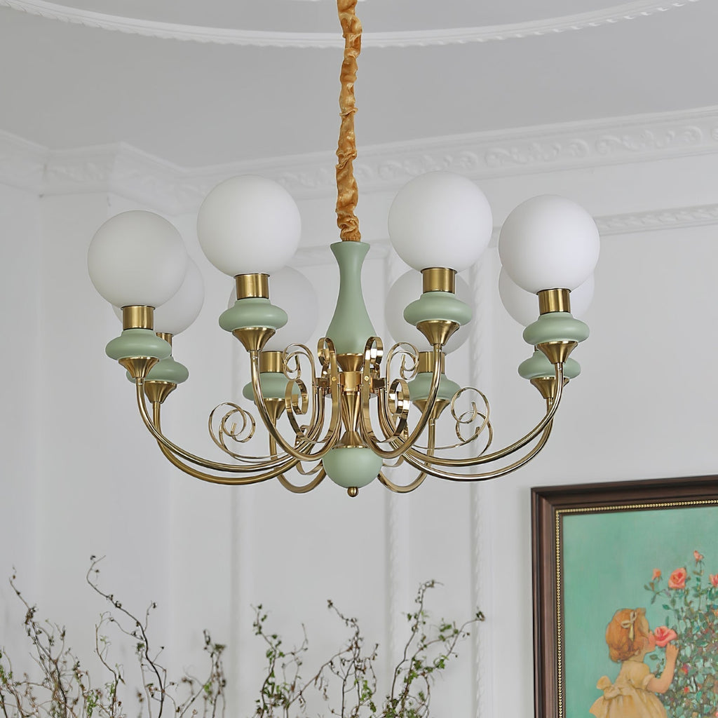 Evanthe lysekrone glas | Fioriscas