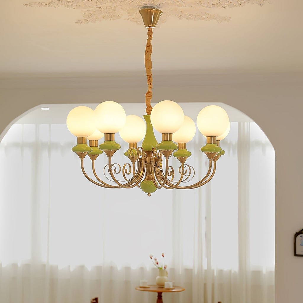 Evanthe lysekrone glas | Fioriscas